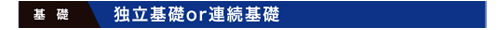 基礎　独立基礎 or 連続基礎